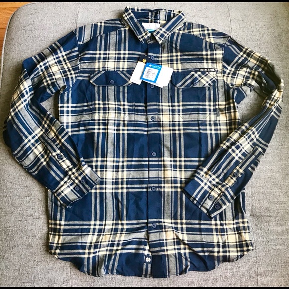 Columbia Other - Mens Columbia Notre Dame ButtonDown Flannel Shirt